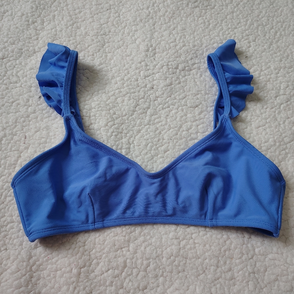 *Like New* No Boundaries Junior's Medium Light Blue Swimsuit Top
